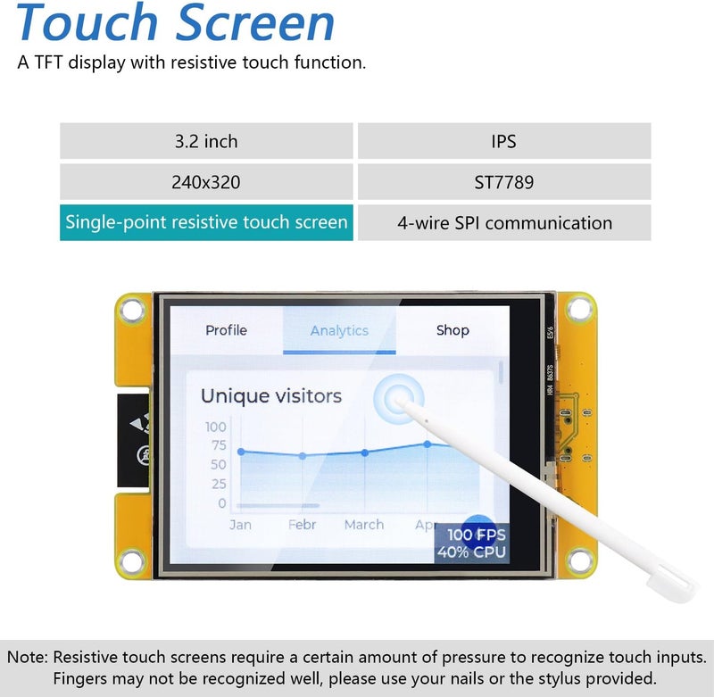 FREENOVE Bitcoin Miner NMMiner NerdMiner, ESP32 CYD 3.2 Inch Touch Display, 240x320 Pixel IPS TFT LCD Screen ST7789 Driver, Dual-core 32-bit 240 MHz Microcontroller WiFi+BT, C Code LVGL Tutorial - Image 4
